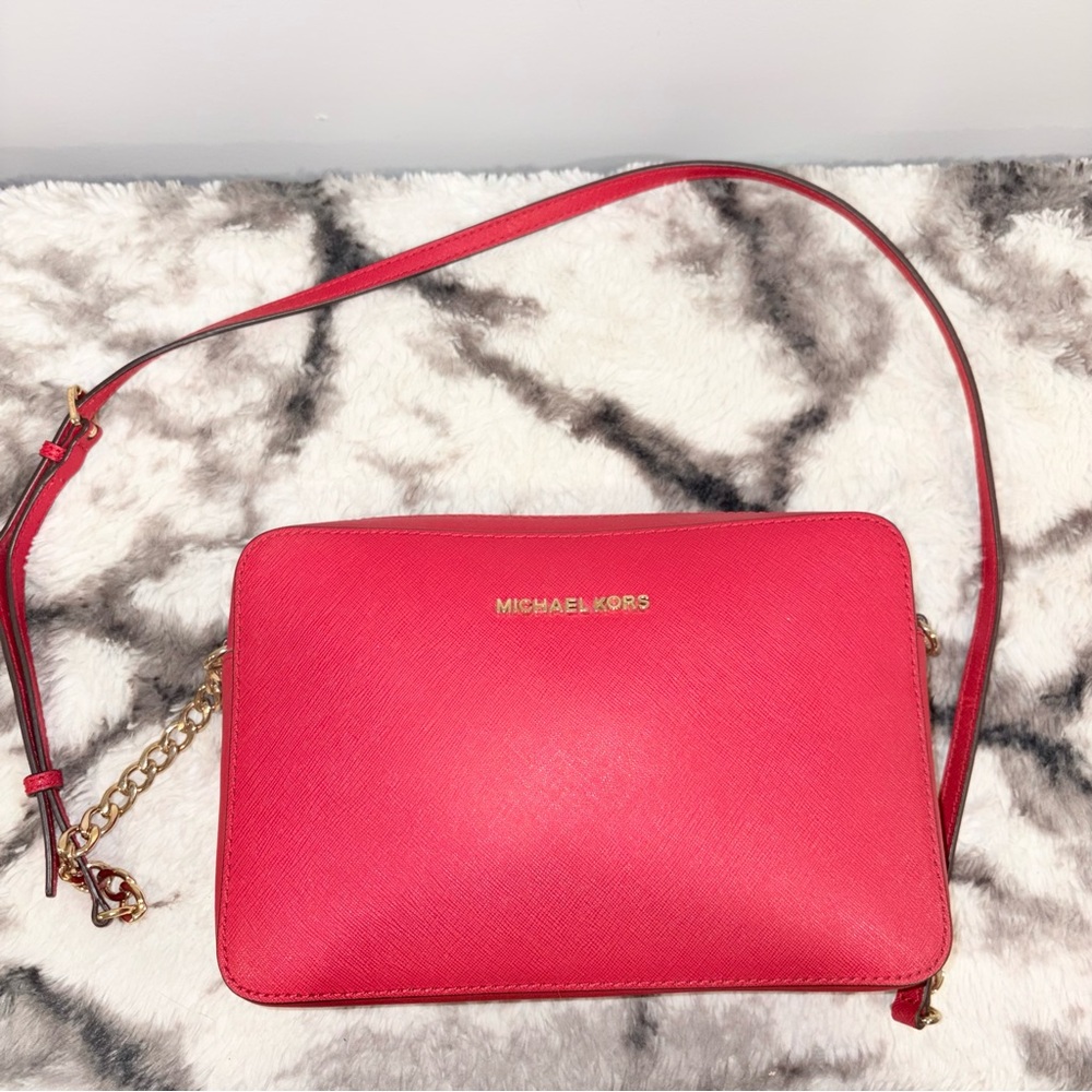 Michael Kors Red Crossbody Bag